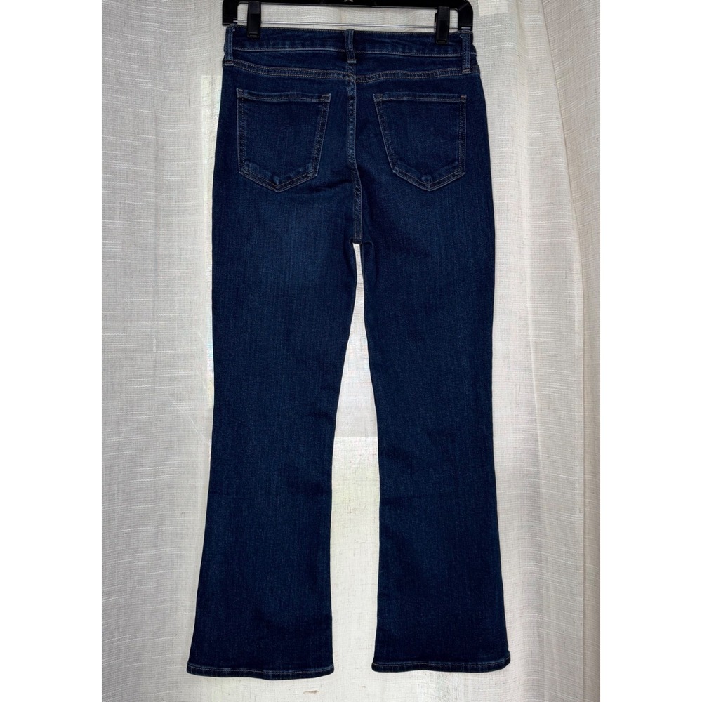 Quince High Rise Kick Flare Jeans Organic Cotton Midnight Blue Women's 26x26 - Picture 2 of 8